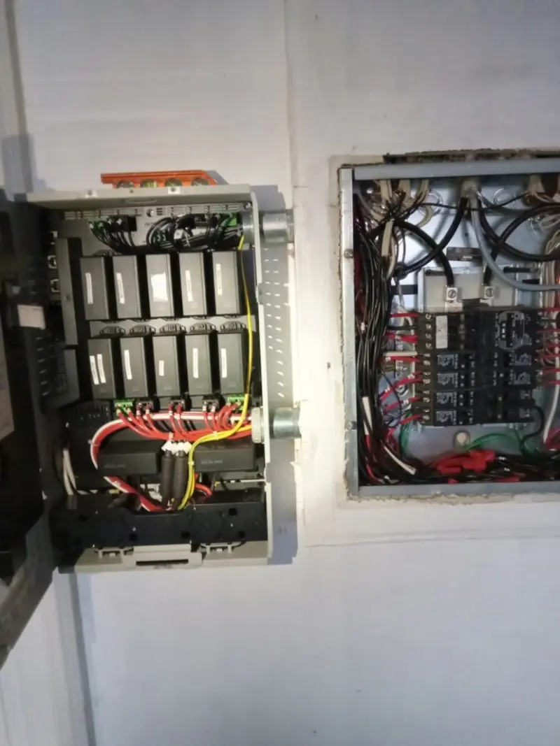 Electrical panel upgrade completed for Security Camera Wiring in El Monte